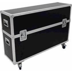 Roadinger Flightcase 2 skærm <br>Justerbar